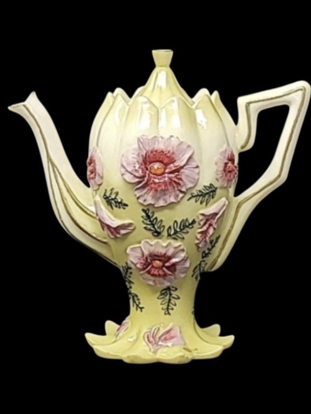 MINI DECORATIVE  SCALLOPED MINIATURE TEAPOT - NINI